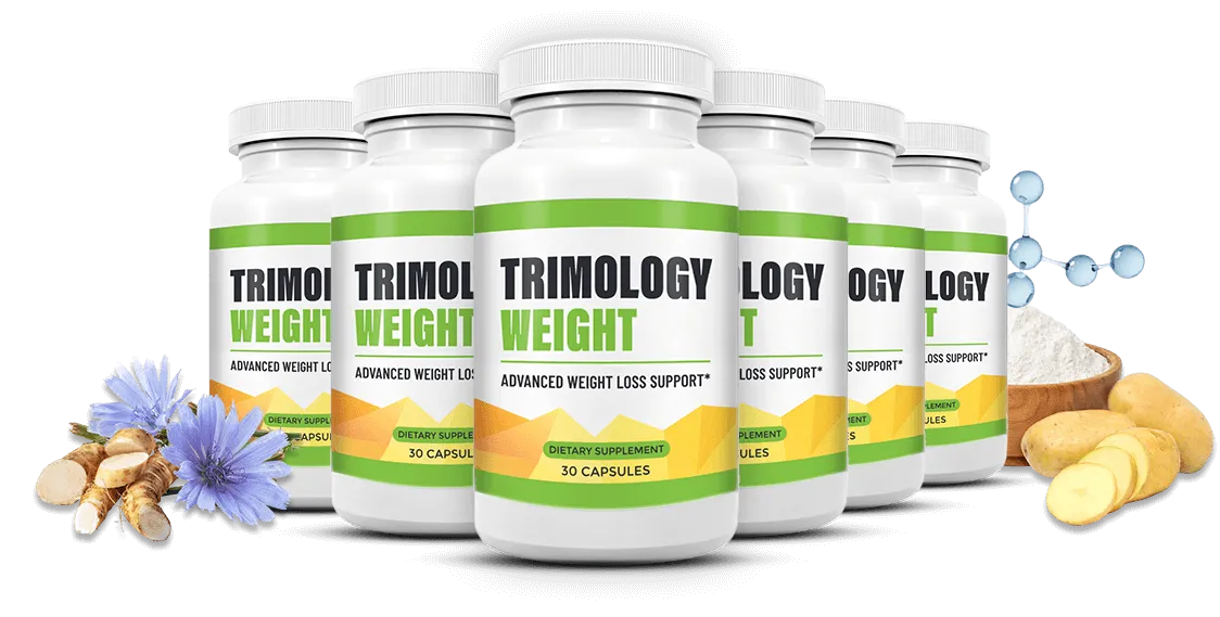 Trimology Weight — 6 bottles with natural ingredients: chicory root, potato starch